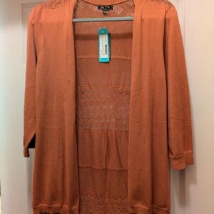 NWT Women's Orange Cardigan